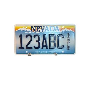 Nevada "The Silver State" Sample License Plate Collectible Decor